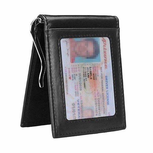 Rfid men leather slim bifold - men's,