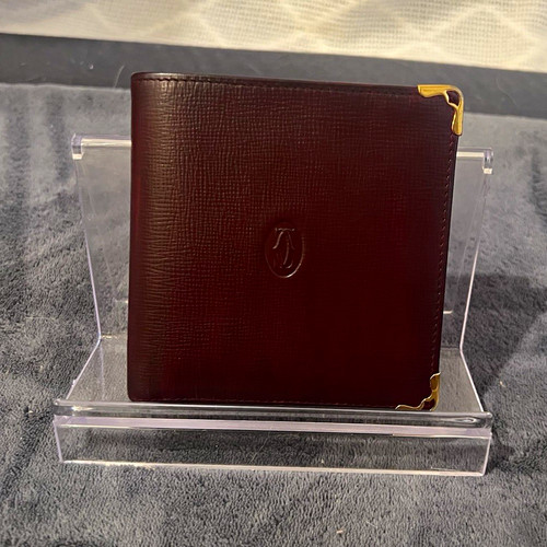 Cartier burgundy leather - cartier,