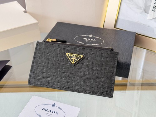 Prada saffiano leather card - leather,